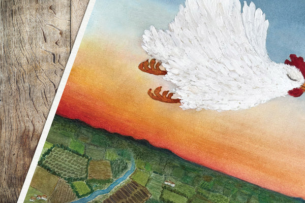 SOME DAYS I JUST FEEL LIKE RIDING THE THERMALS - Art Print