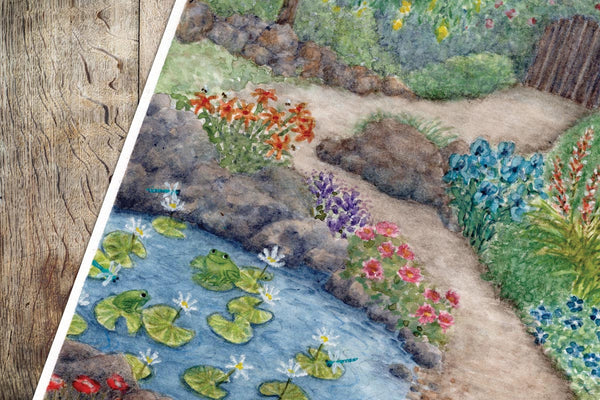 PEACEFUL GARDEN - Art Print