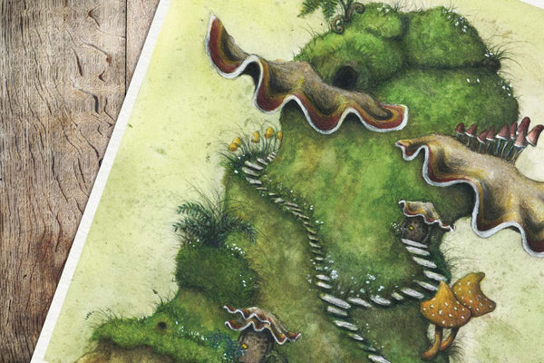 BRACKET FUNGUS HOUSE - Art Print