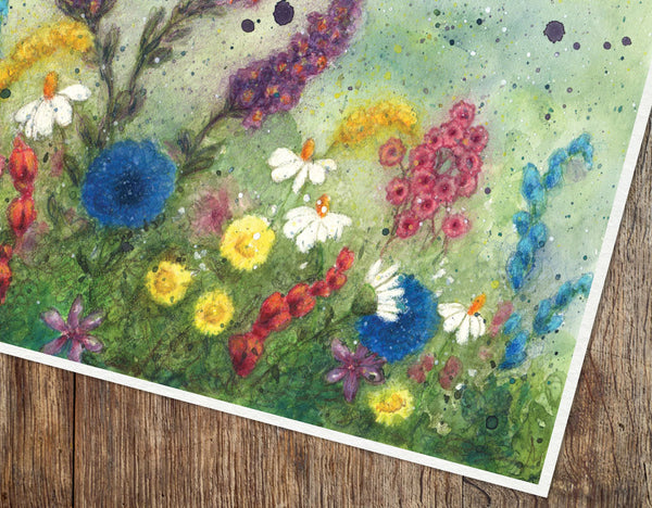 SPRING FLOWER GARDEN - Art Print