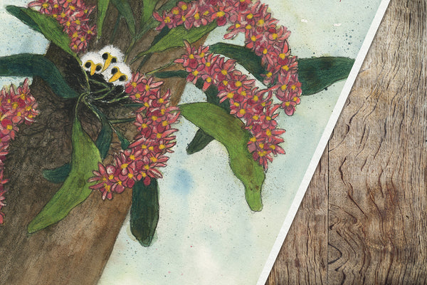 BABY BIRDS IN THE ORCHID
