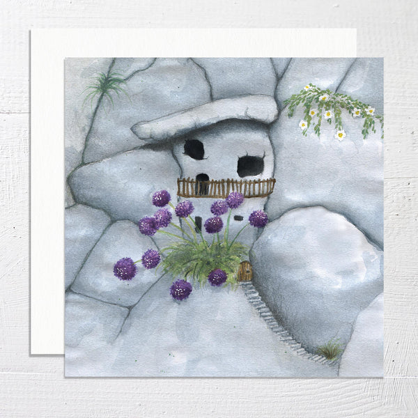 HOME IN THE ROCK - Square Greetings Card