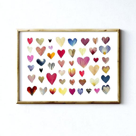 'LOTS OF HEARTS' - Art Print