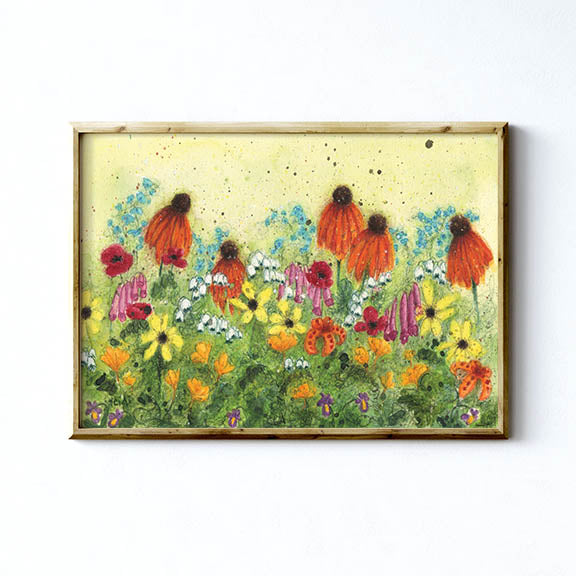 SUMMER FLOWER GARDEN - Art Print