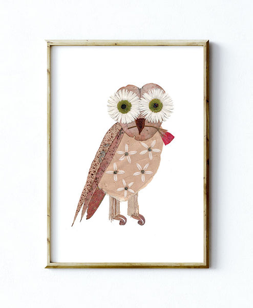 'CLOVER THE OWL' - Art Print