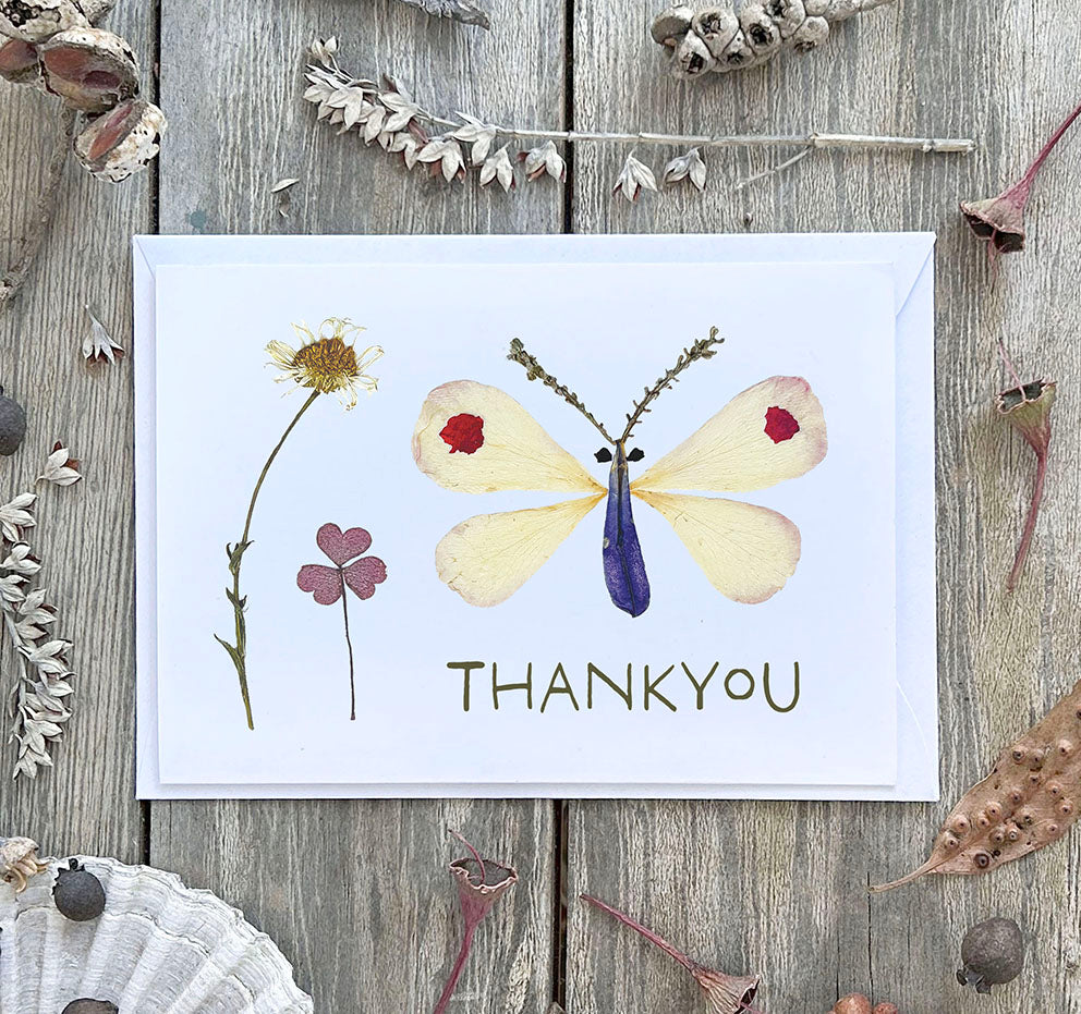 THANKYOU BUTTERFLY 'ELSIE' - Greetings Card